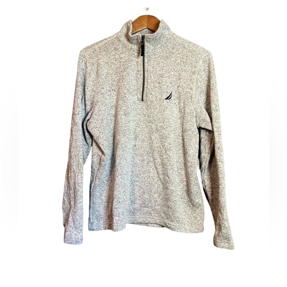 Nautica grey 1/4 zip sweater